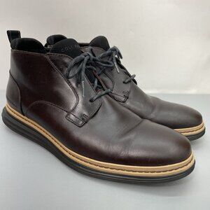 Cole Haan Original Grand Chukka Boots Waterproof Leather Brown Mens 8.5